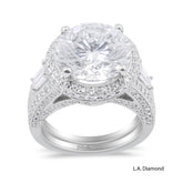 14K White Gold Round Diamond Engagement Ring (12.35 g)